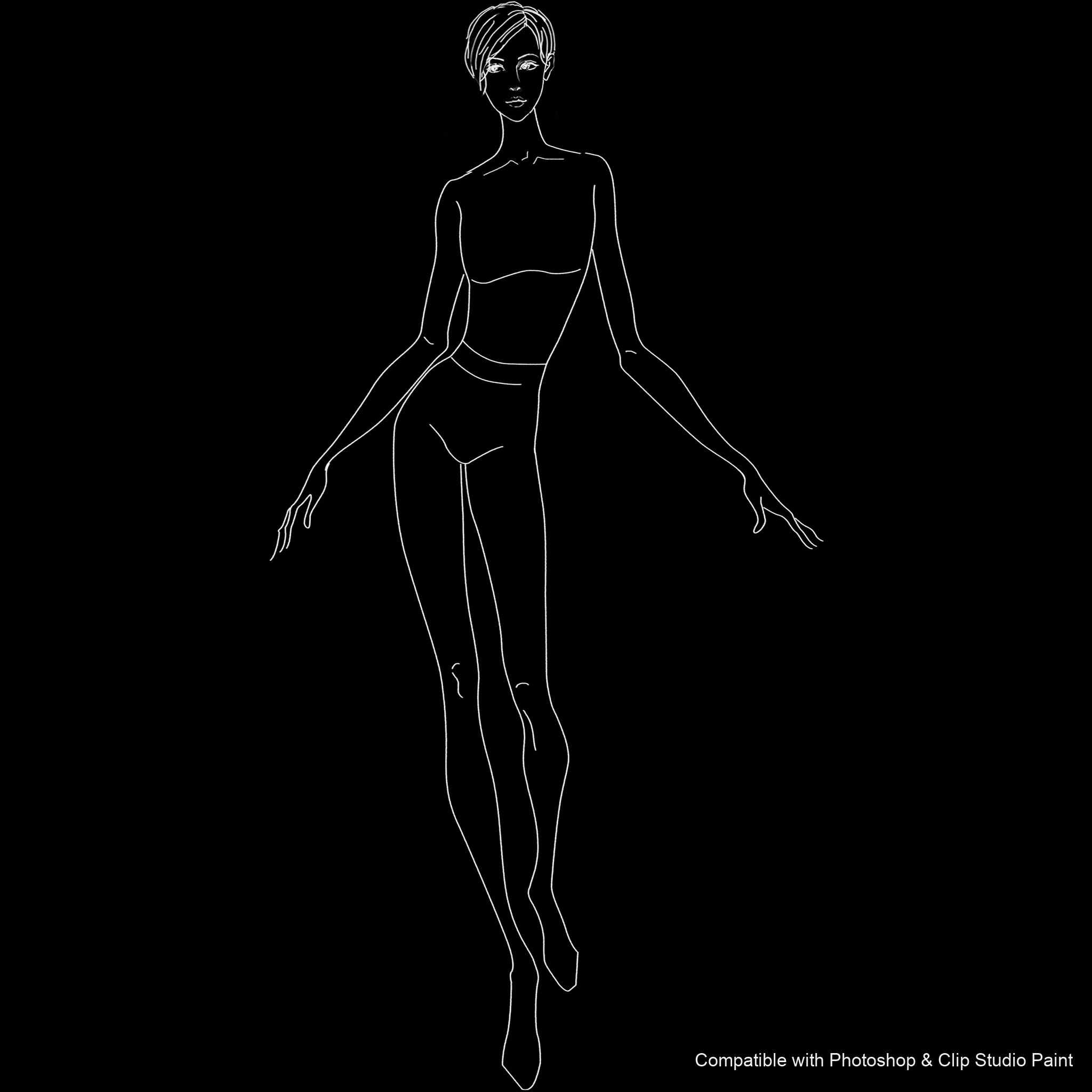 Pose Studio brush 42 of 54 — Photoshop & Clip Studio Paint .abr preview