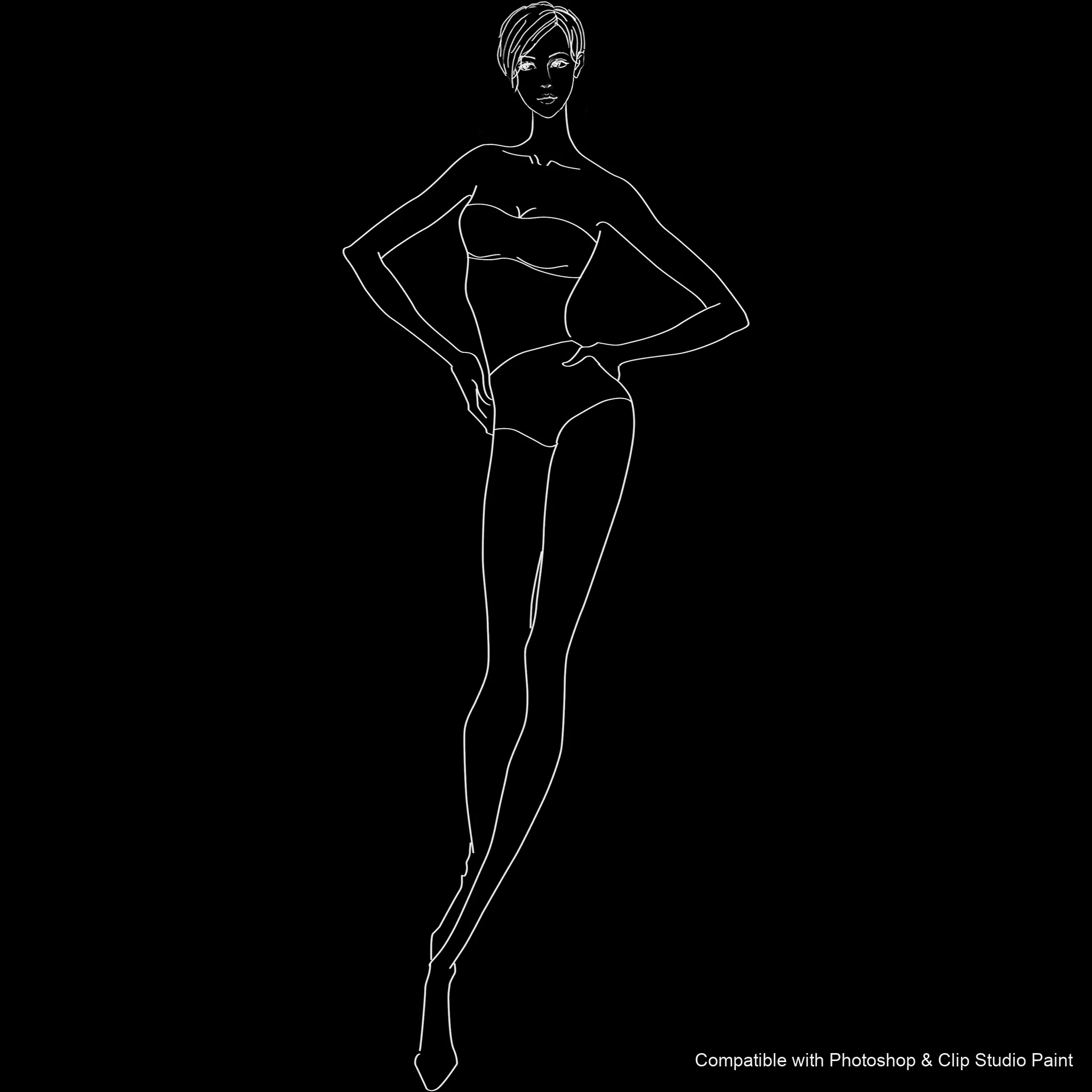 Pose Studio brush 44 of 54 — Photoshop & Clip Studio Paint .abr preview