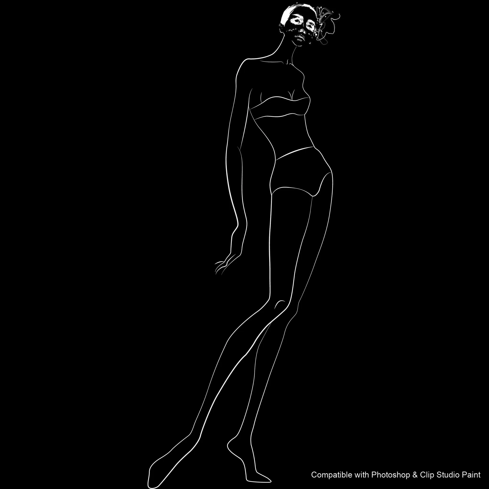 Pose Studio brush 48 of 54 — Photoshop & Clip Studio Paint .abr preview