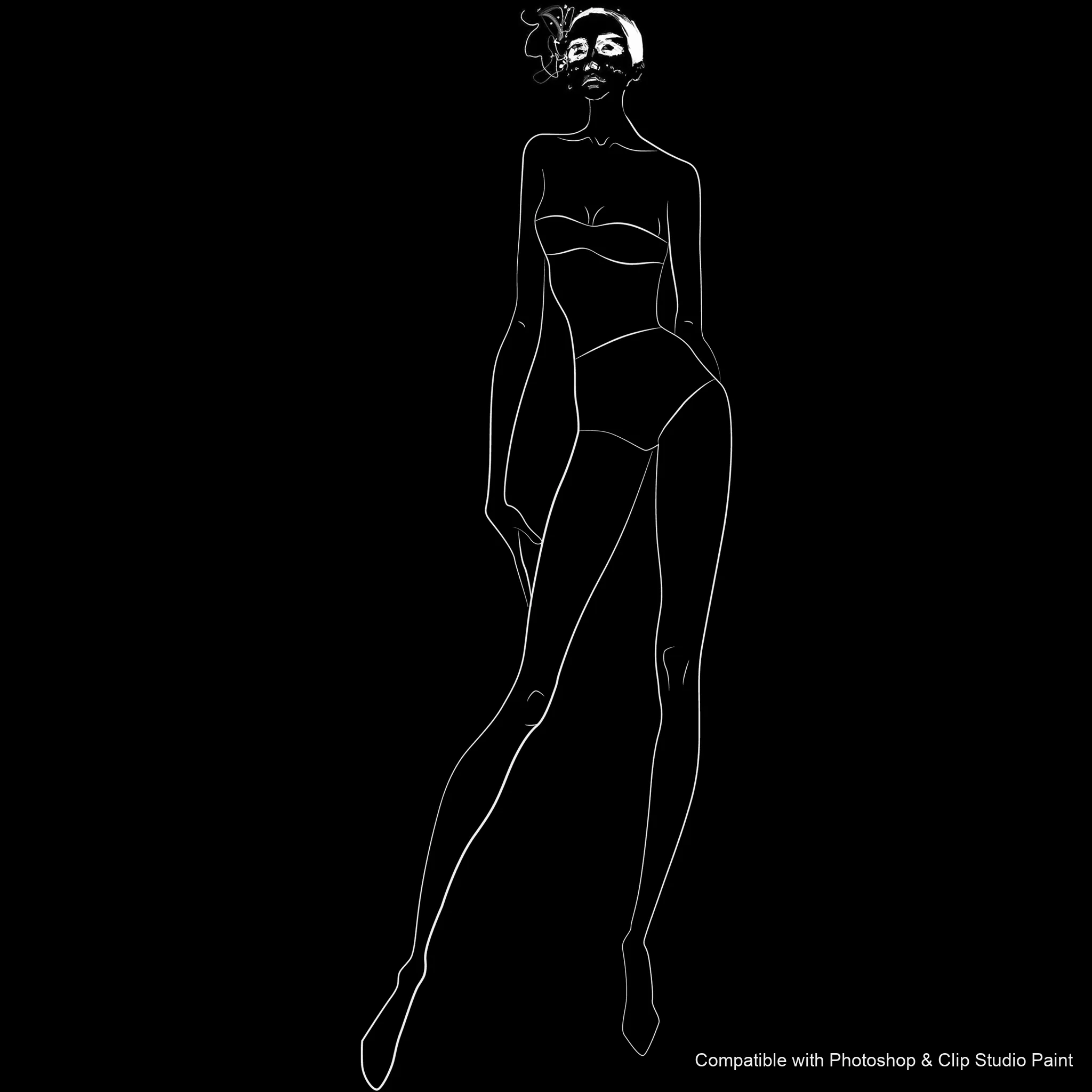 Pose Studio brush 49 of 54 — Photoshop & Clip Studio Paint .abr preview