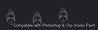 Pose Studio brush 51 of 54 — Photoshop & Clip Studio Paint .abr preview