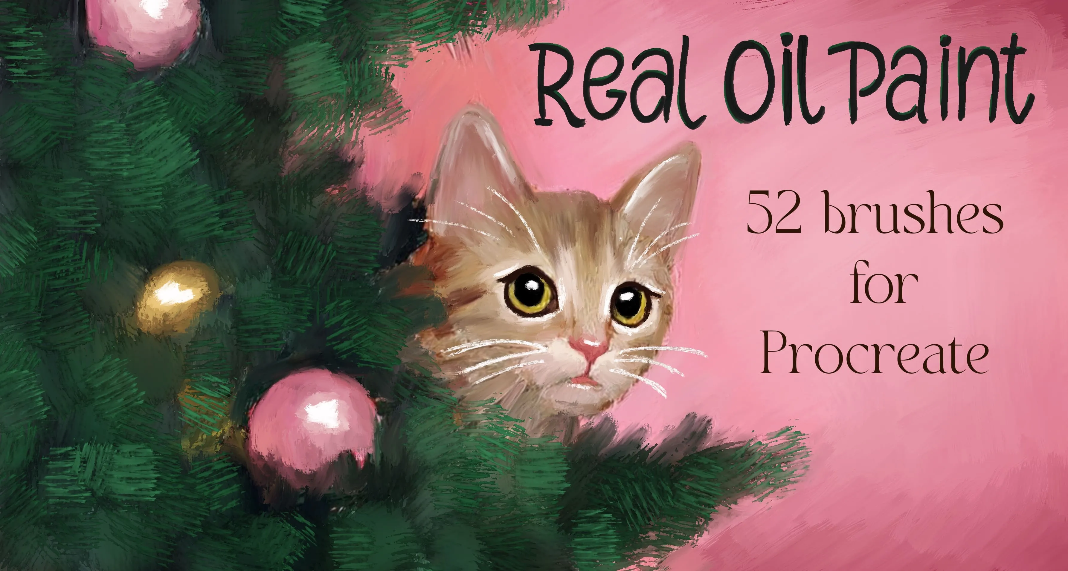 Real Oil Paint Procreate brush set — 53 brushes, oil & traditional painting