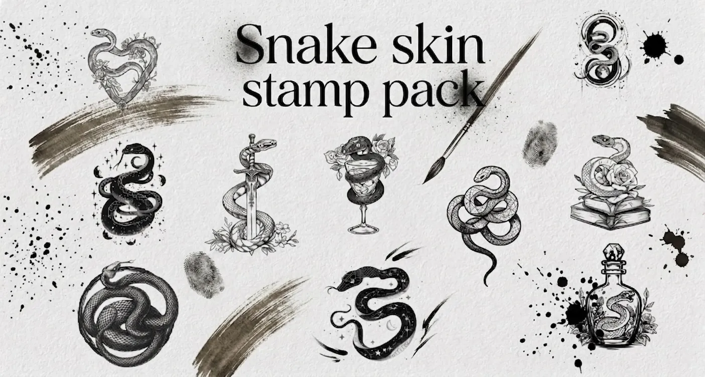 Snake Kit Procreate brush collection