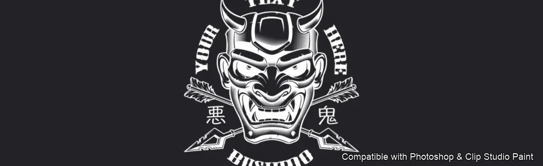 Tattoo Flash brush 33 of 74 — Photoshop & Clip Studio Paint .abr preview