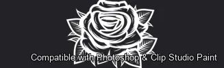 Tattoo Flash brush 58 of 74 — Photoshop & Clip Studio Paint .abr preview