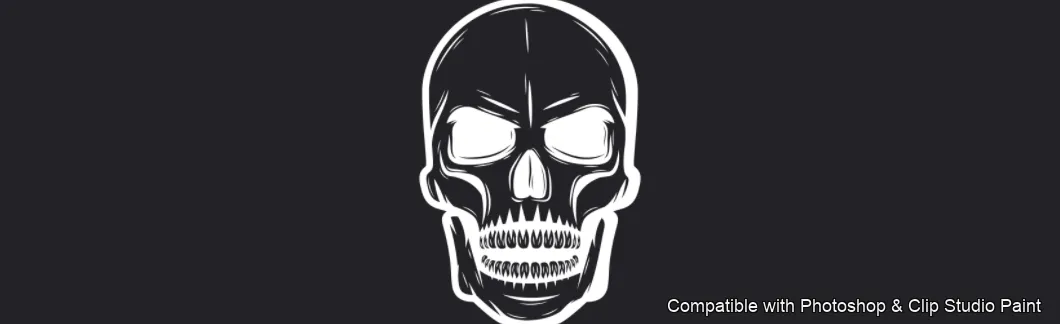 Tattoo Flash brush 61 of 74 — Photoshop & Clip Studio Paint .abr preview