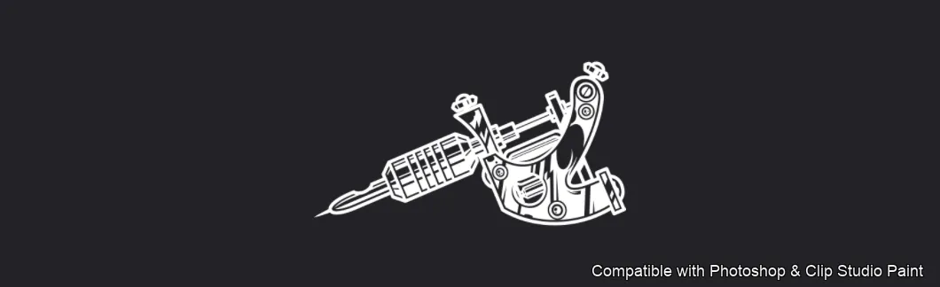 Tattoo Flash brush 65 of 74 — Photoshop & Clip Studio Paint .abr preview