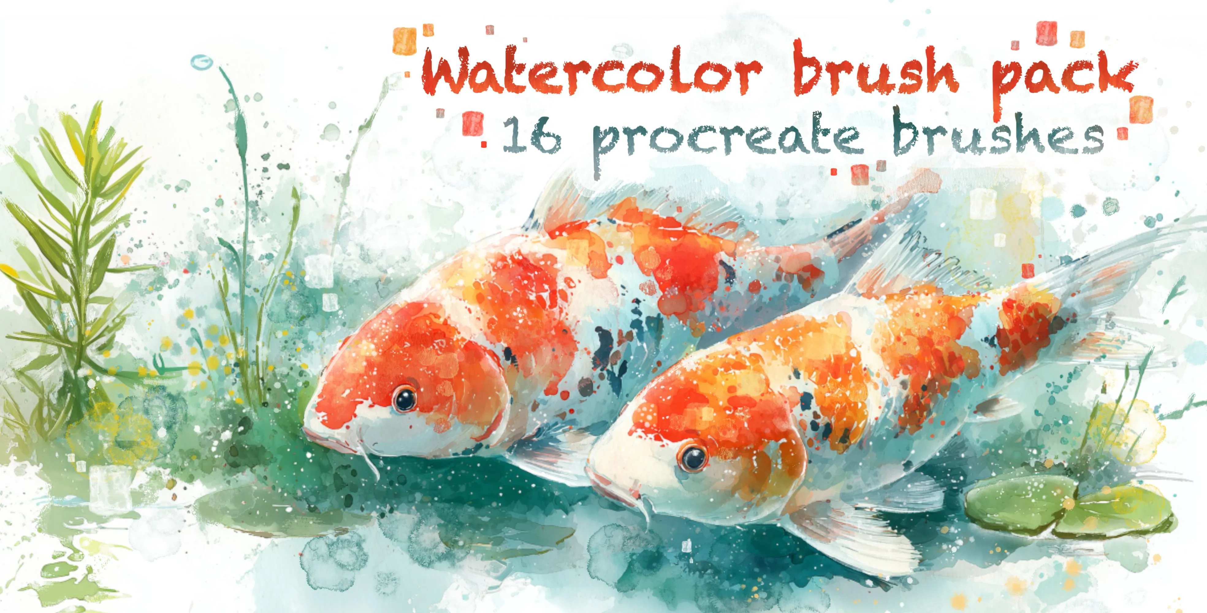 Watercolor Brush Pack Procreate brush collection