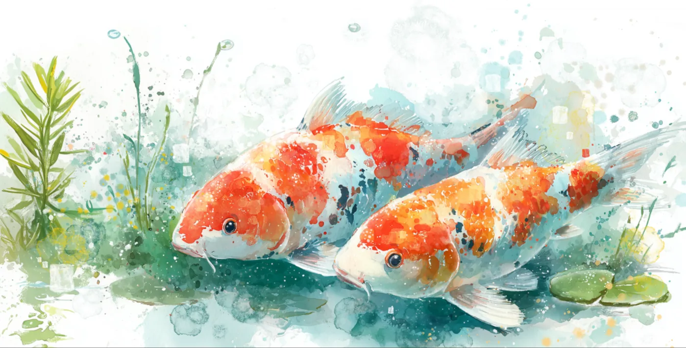 watercolor art made in Procreate with Brusher brushes